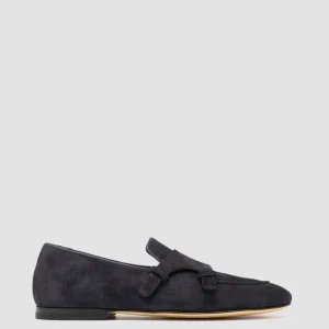 Officine Creative AIRTO 010 - Blue Suede Penny Loafers