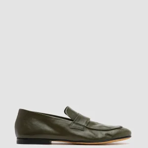 Officine Creative AIRTO 001 - Green Leather Penny Loafers