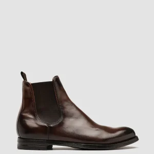 Officine Creative ANATOMIA 083 - Brown Leather Chelsea Boots