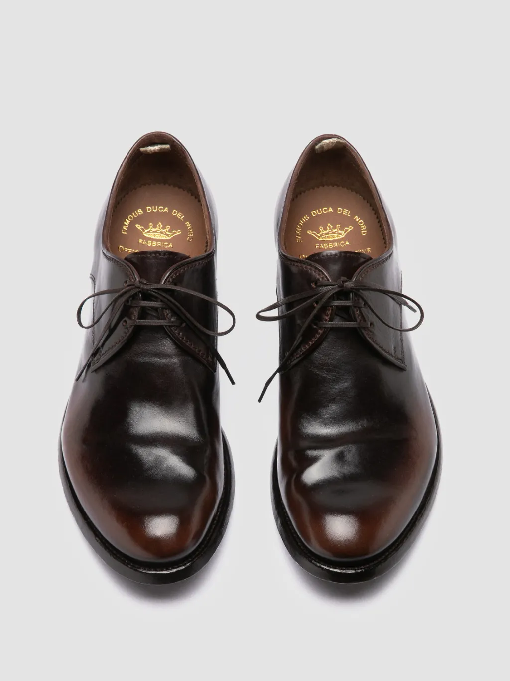 Officine Creative ANATOMIA 87 - Brown Leather Derby Shoes
