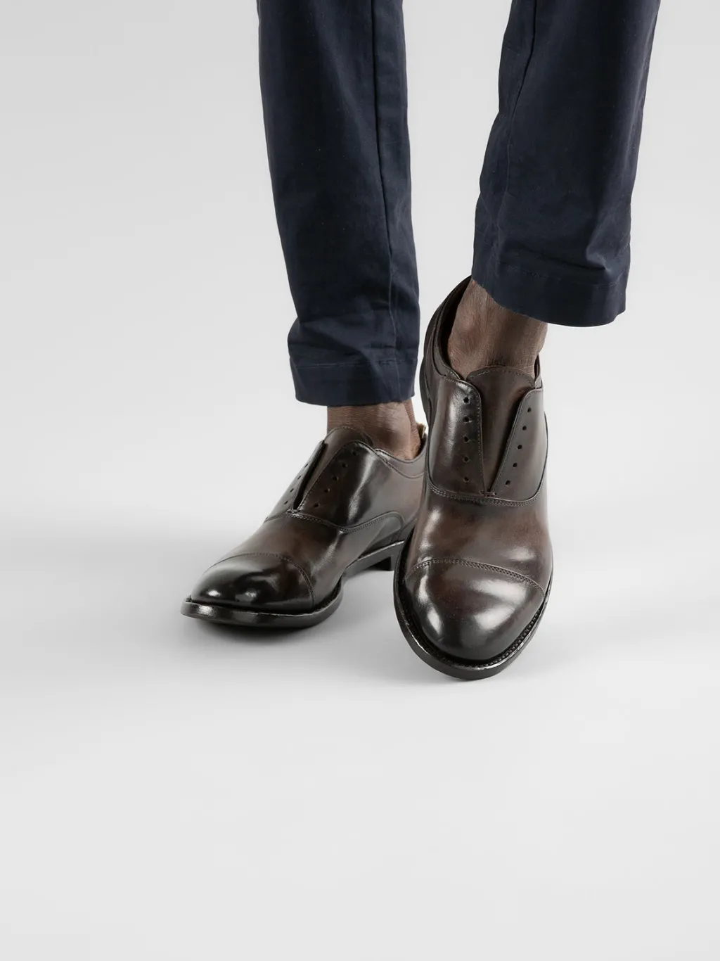 Officine Creative ANATOMIA 08 - Brown Leather Oxford Shoes