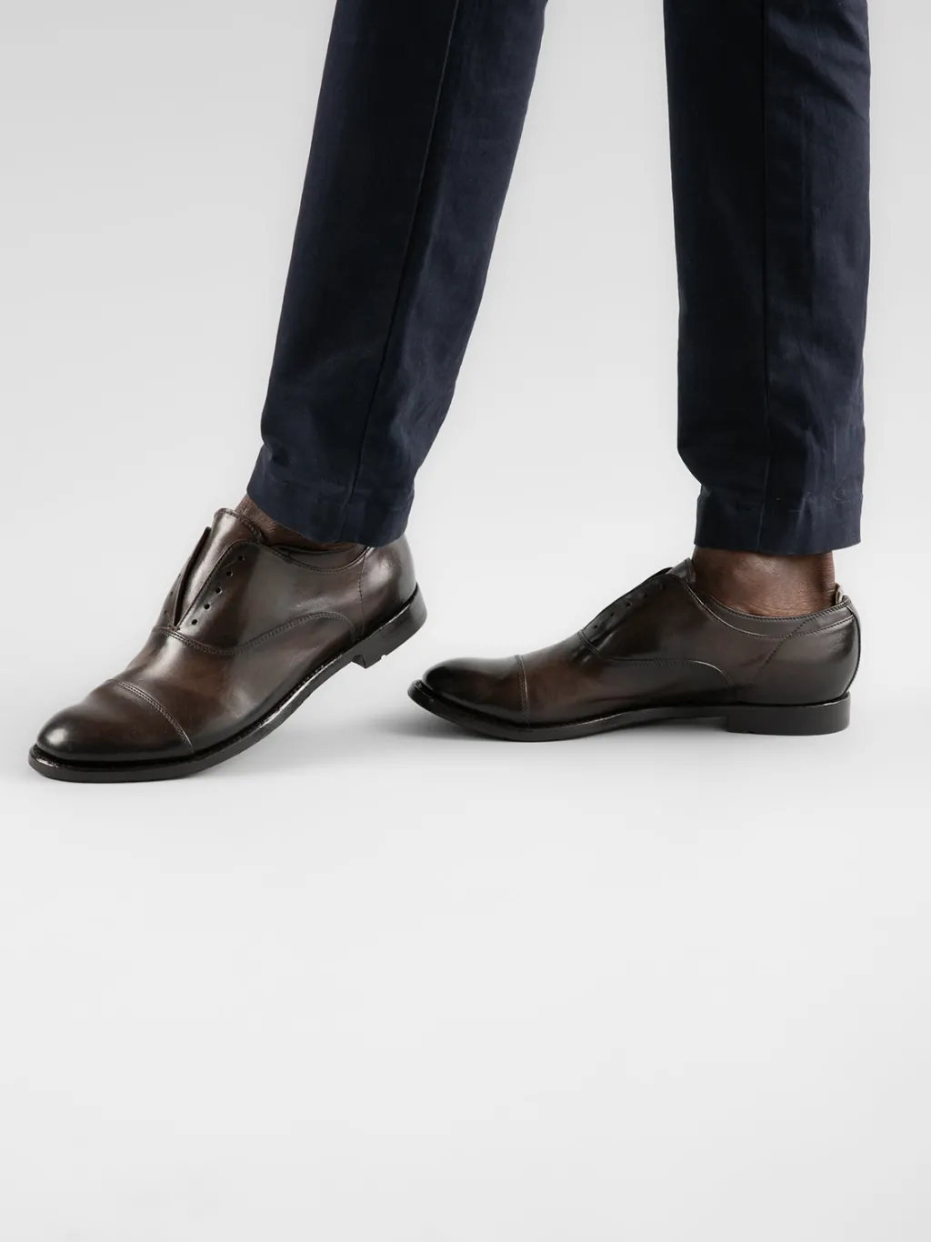 Officine Creative ANATOMIA 08 - Brown Leather Oxford Shoes
