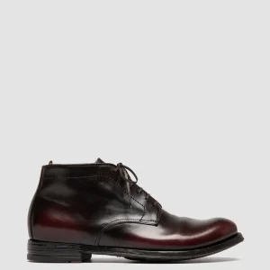 Officine Creative ANATOMIA 88 - Burgundy Leather Chukka Boots