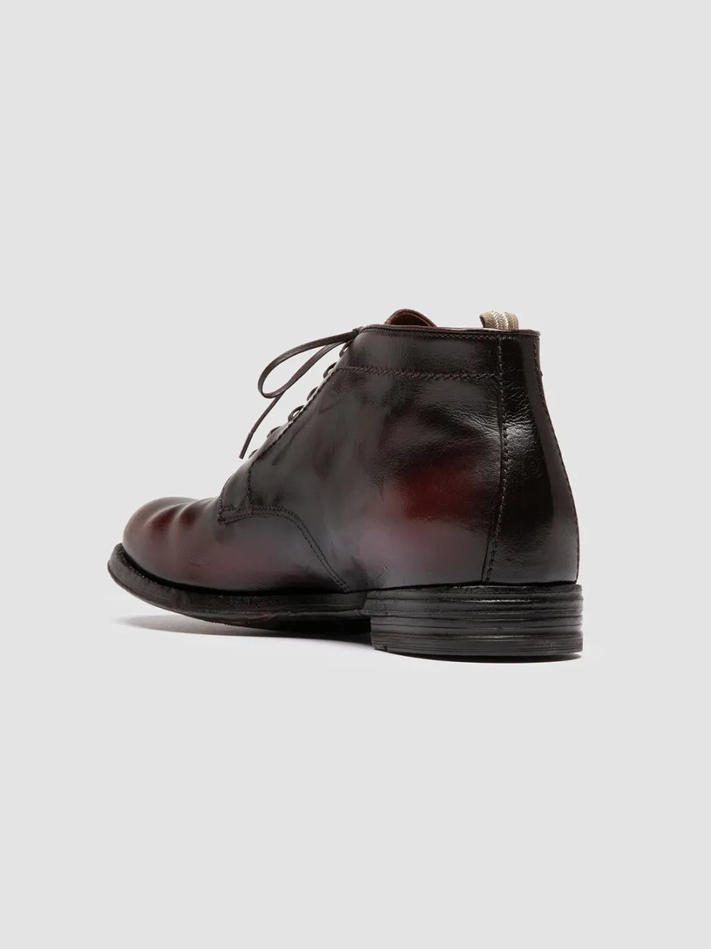 Officine Creative ANATOMIA 88 - Burgundy Leather Chukka Boots