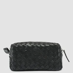 Officine Creative ARMOR 014 - Black Woven Leather Pouch