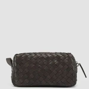Officine Creative ARMOR 014 - Brown Woven Leather Pouch