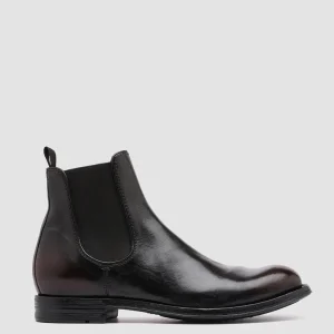 Officine Creative BALANCE 008 - Black Leather Chelsea Boots