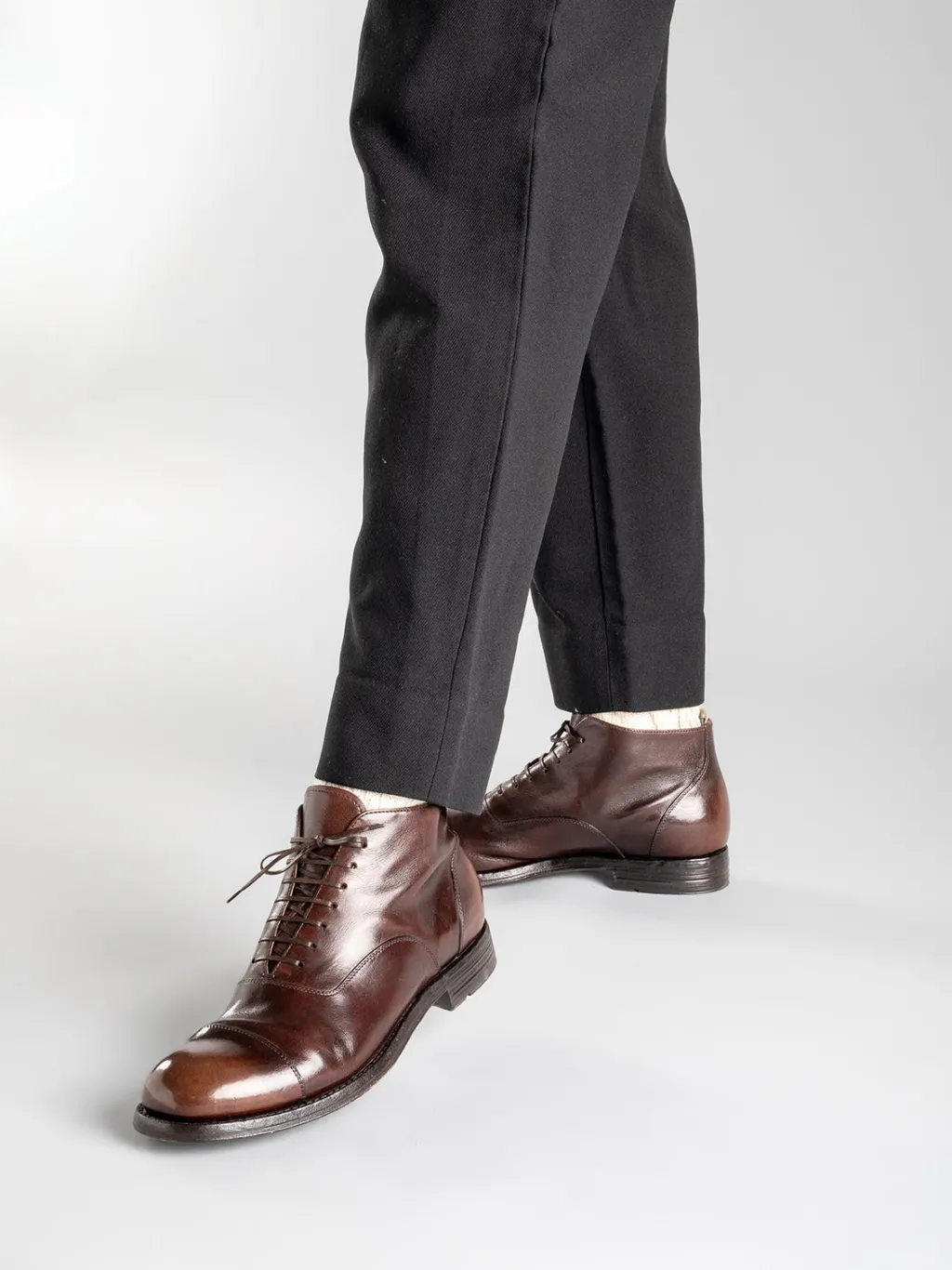 Officine Creative BALANCE 009 - Leather Lace Up Ankle Boots