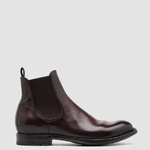 Officine Creative BALANCE 008 - Brown Leather Chelsea Boots