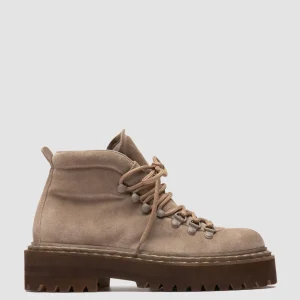 Women Officine Creative BLOSSOM 005 - Taupe Suede Lace-up Boots