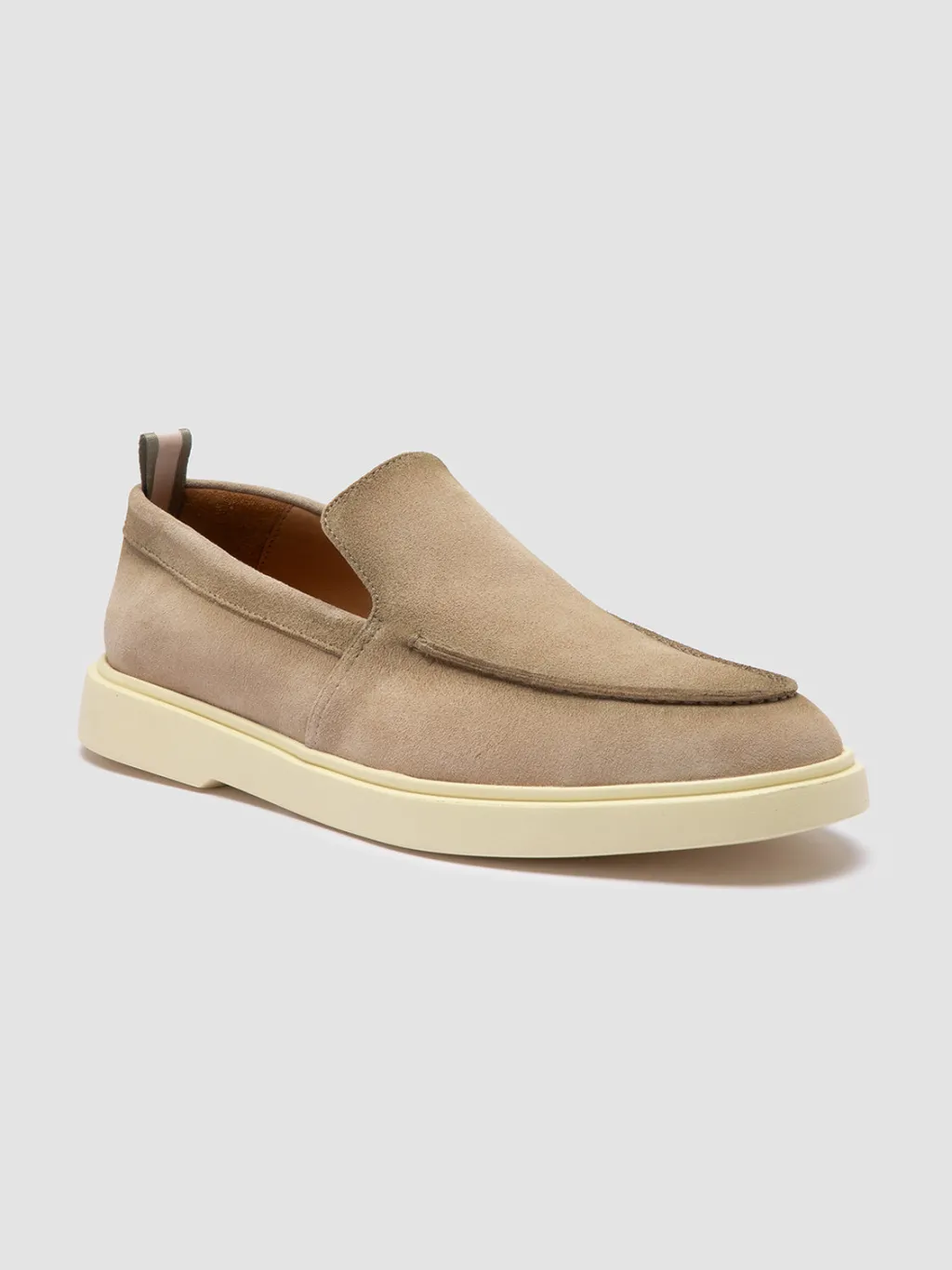 Officine Creative BONES 002 - Beige Suede Loafers