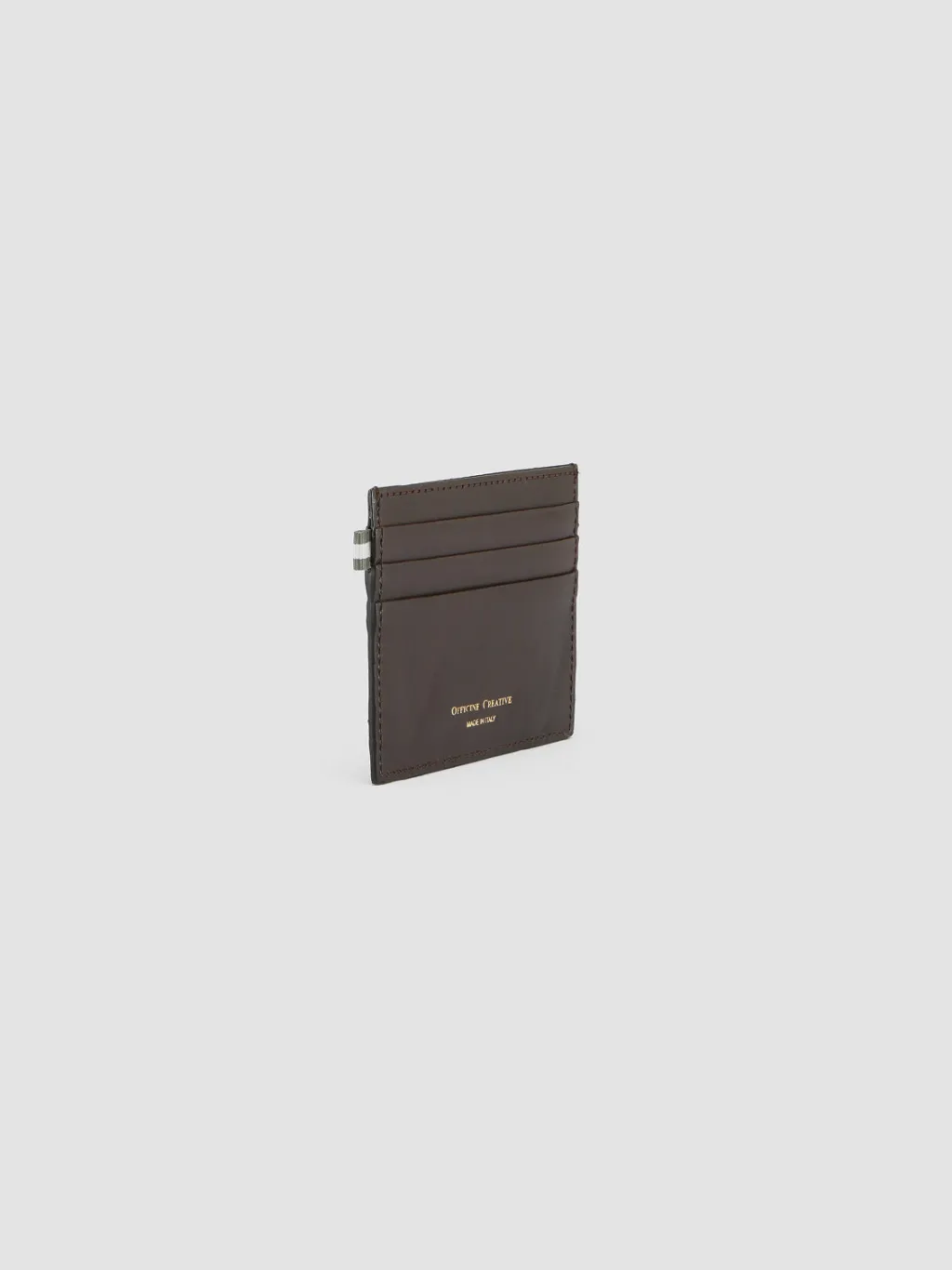 Officine Creative BOUDIN 22 - Brown Leather Card Holder