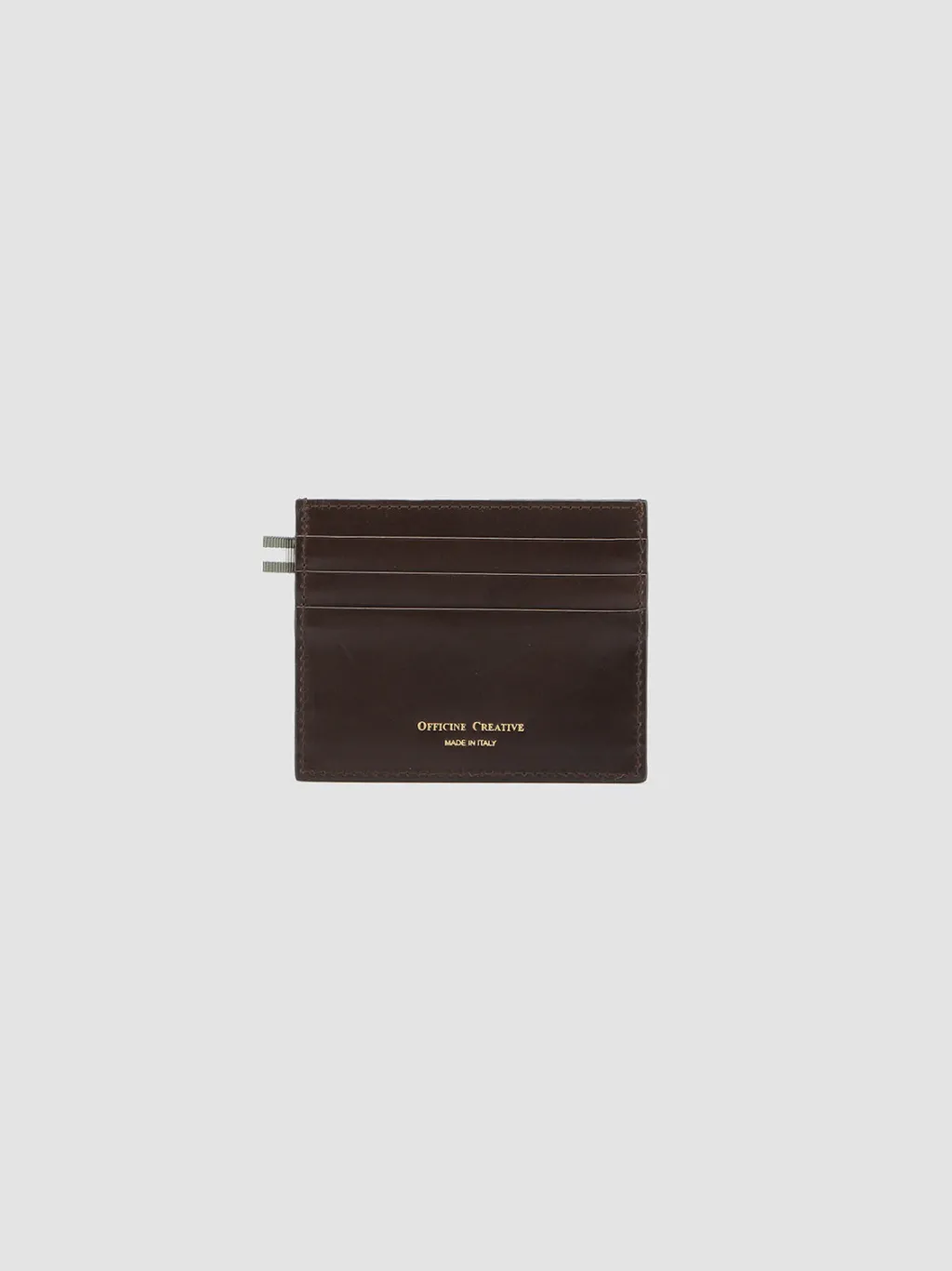 Officine Creative BOUDIN 22 - Brown Leather Card Holder