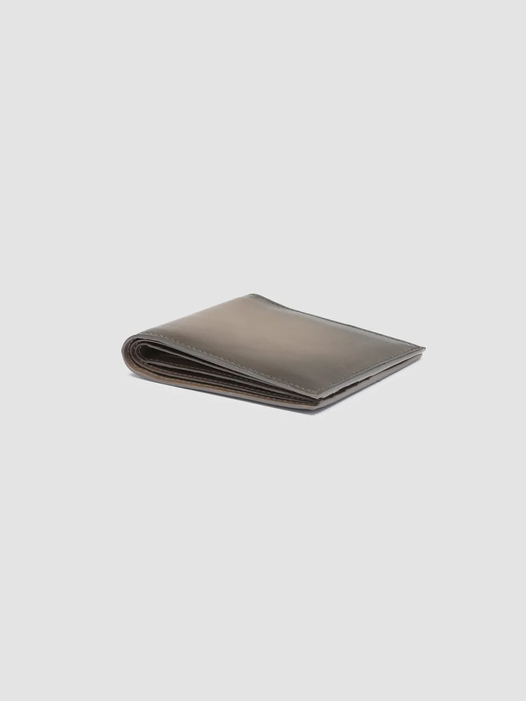 Officine Creative BOUDIN 23 - Taupe Leather Bifold Wallet