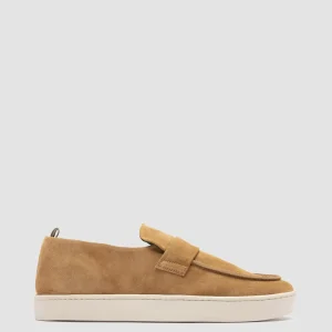 Officine Creative BUG 001 - Brown Suede Penny Loafers