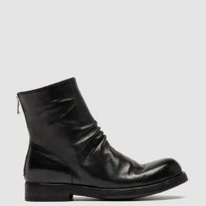 Women Officine Creative BULLA DD 303 - Black Leather Zipped Boots
