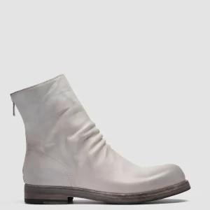 Women Officine Creative BULLA DD 303 - Grey Leather Zipped Boots