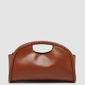 Women Officine Creative CABALA 103 - Brown Leather Clutch Bag