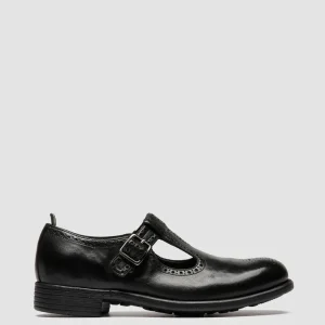Women Officine Creative CALIXTE 071 - Black Leather T-Bar Shoes