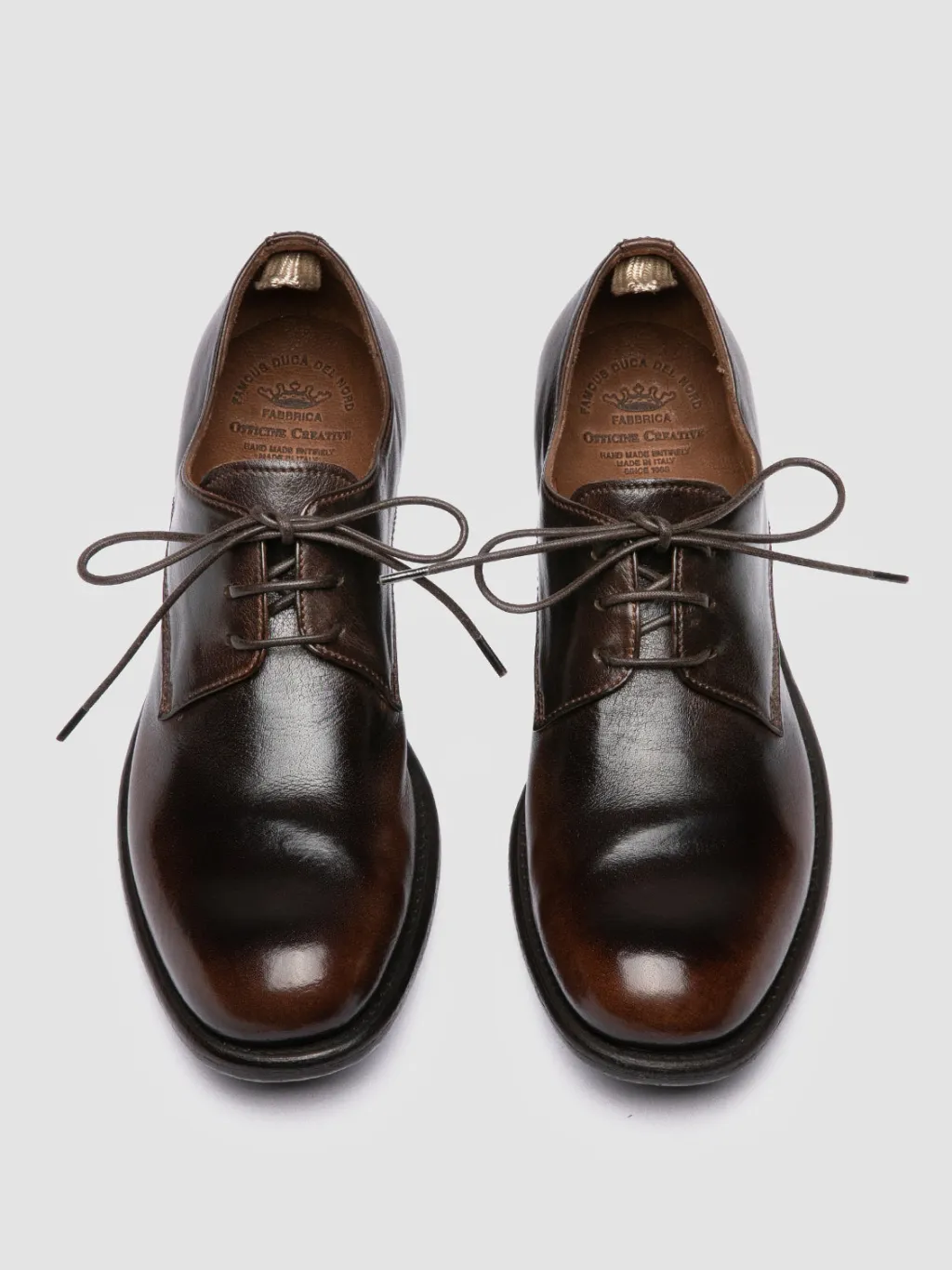 Women Officine Creative CALIXTE 068 - Brown Leather Derby Shoes