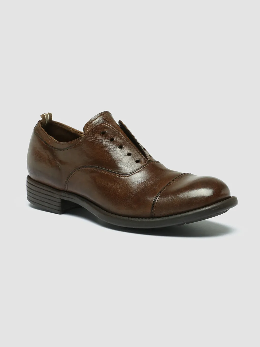 Women Officine Creative CALIXTE 003 - Brown Leather Oxford Shoes