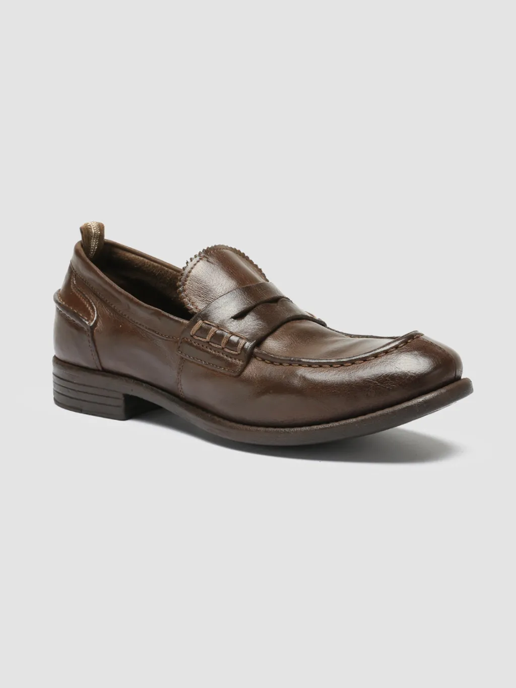 Women Officine Creative CALIXTE 042 - Brown Leather Penny Loafers