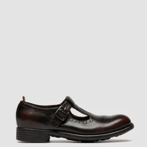 Women Officine Creative CALIXTE 071 - Brown Leather T-Bar Shoes