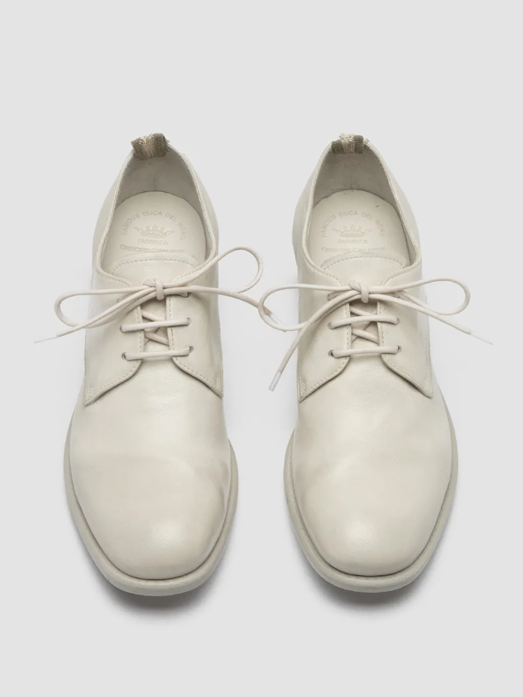 Women Officine Creative CALIXTE 064 - White Leather Derby Shoes