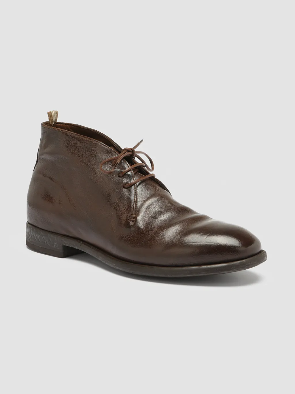 Officine Creative CETON 685 - Brown Leather Chukka Boots