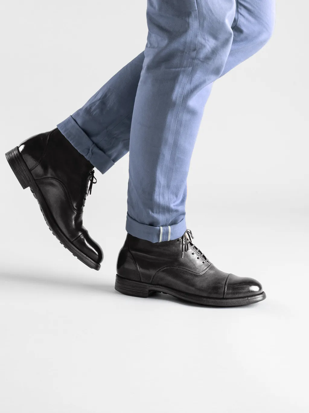 Officine Creative CHRONICLE 057 - Leather Lace Up Boots