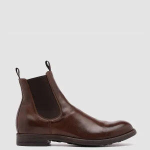 Officine Creative CHRONICLE 002 - Brown Leather Chelsea Boots
