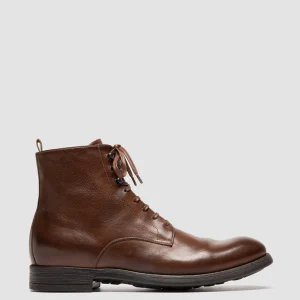 Officine Creative CHRONICLE 004 - Brown Leather Lace Up Boots