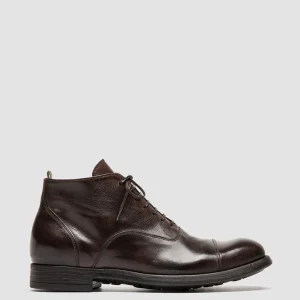 Officine Creative CHRONICLE 057 - Brown Leather Lace Up Boots