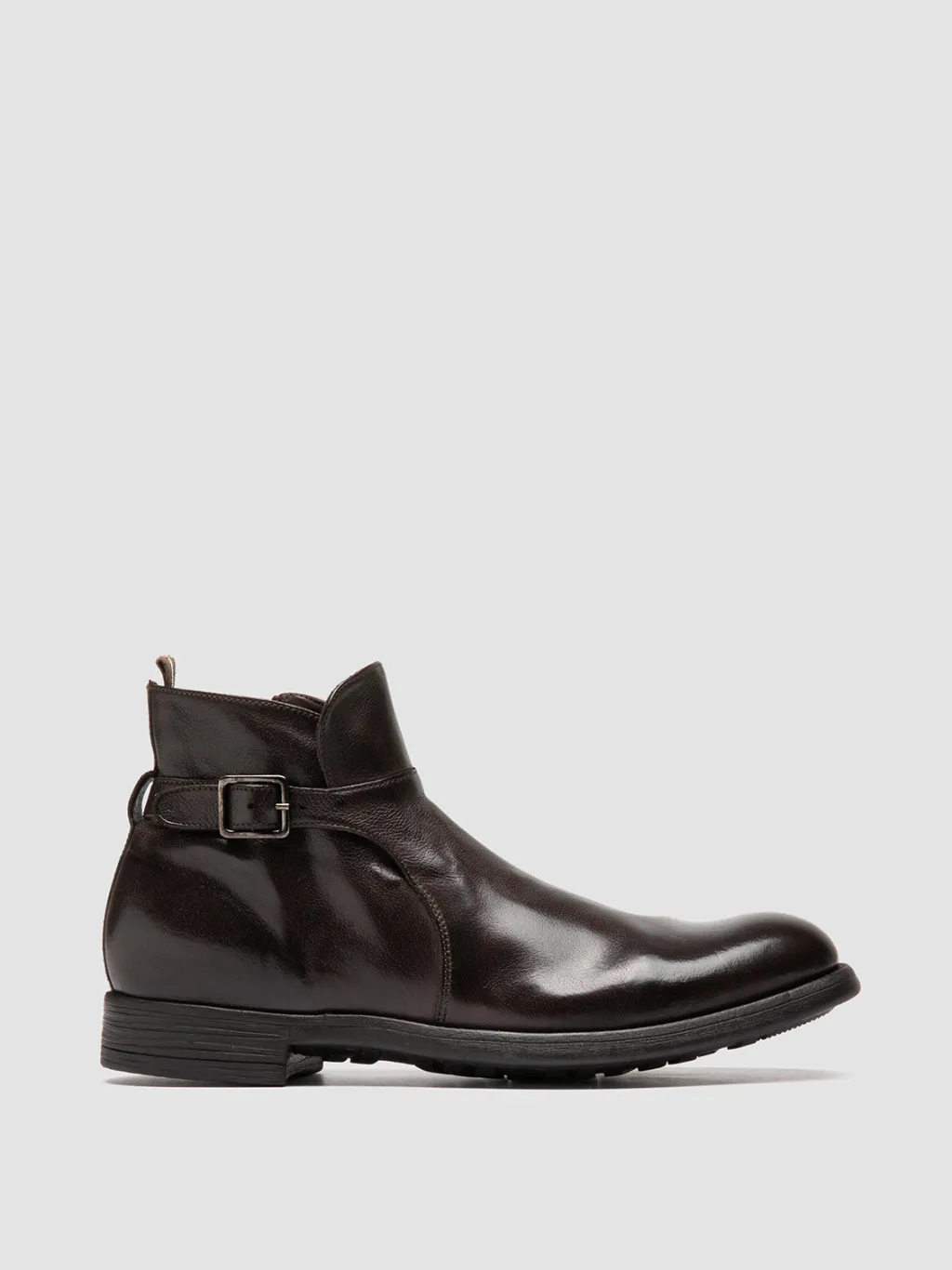Officine Creative CHRONICLE 068 - Brown Leather Zipped Boots