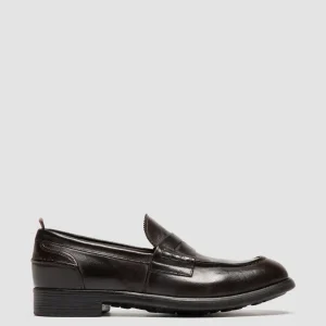 Officine Creative CHRONICLE 056 - Brown Leather Penny Loafers