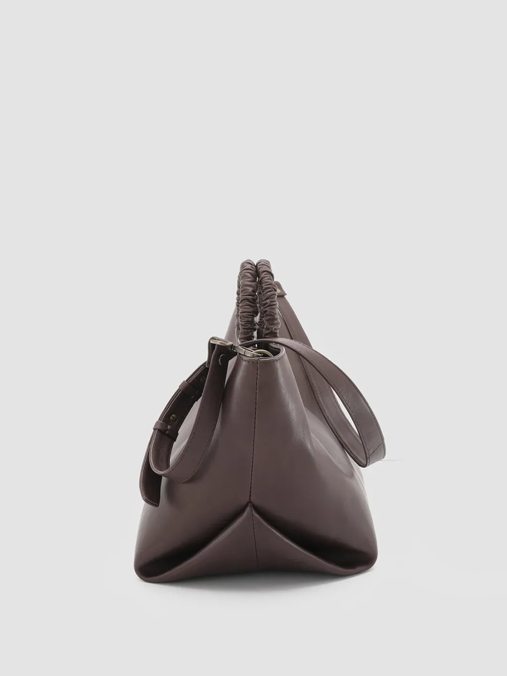 Women Officine Creative CIRCLE 15 - Brown Leather Handle Bag