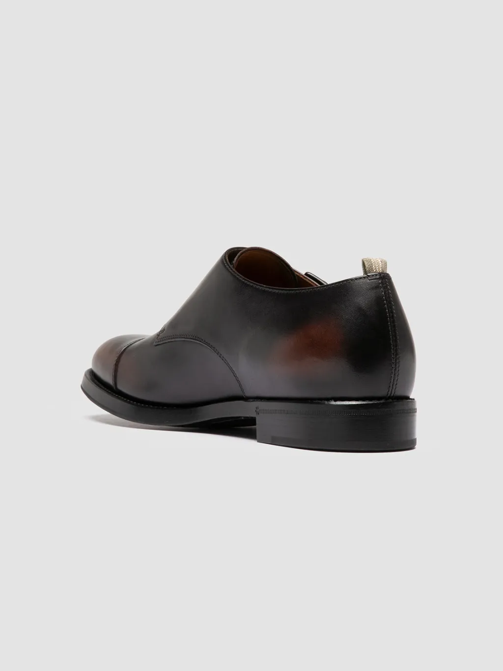 Officine Creative CONSULTANT 004 - Brown Leather Monk Shoes