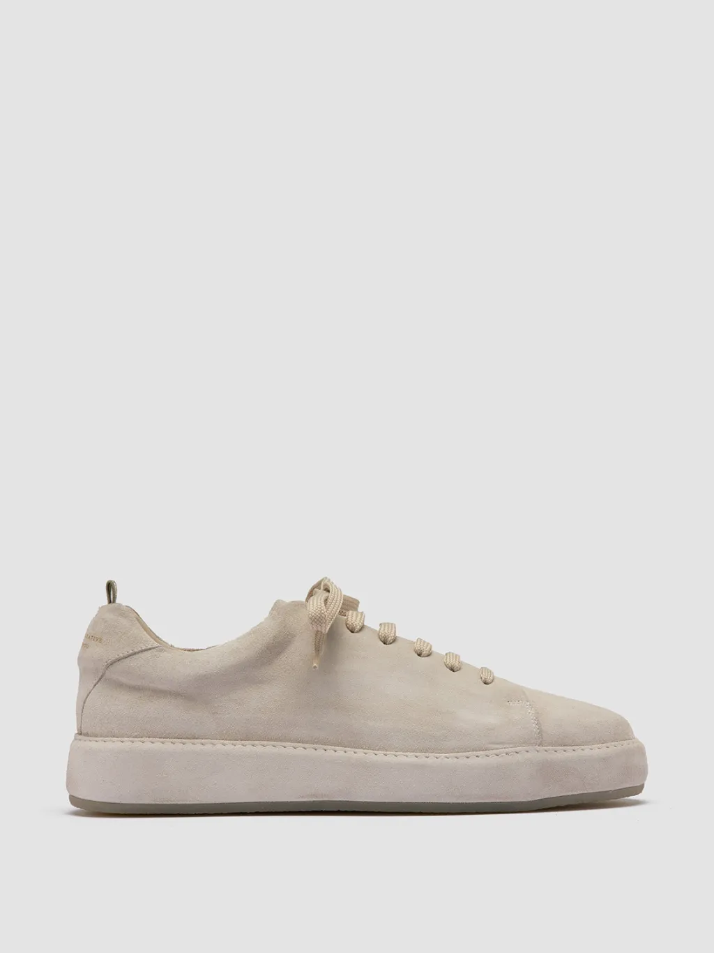 Officine Creative COVERED 001 - Grey Suede Low Top Sneakers
