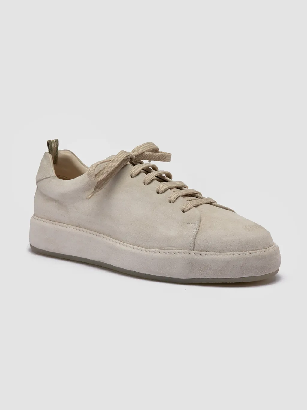 Officine Creative COVERED 001 - Grey Suede Low Top Sneakers