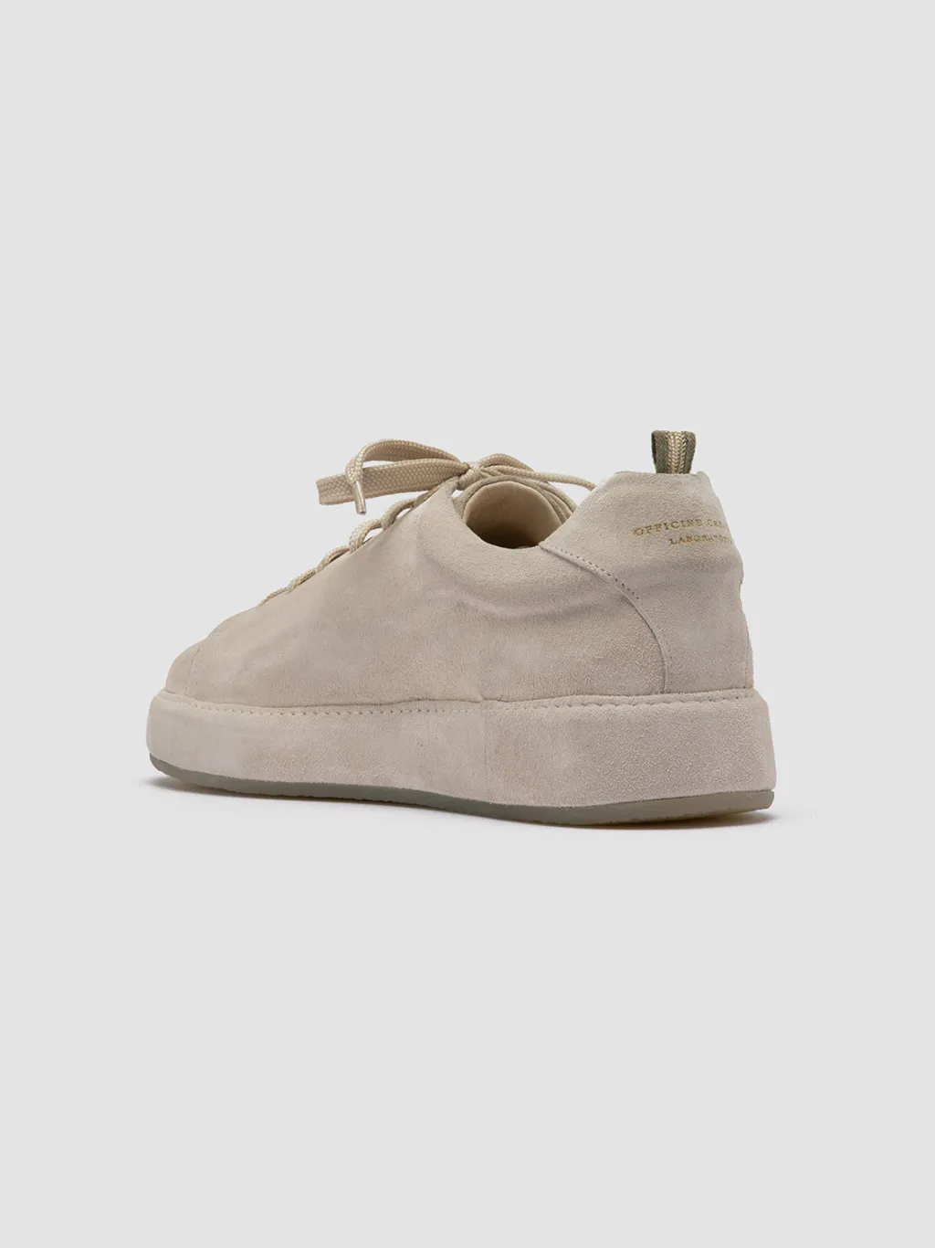 Officine Creative COVERED 001 - Grey Suede Low Top Sneakers