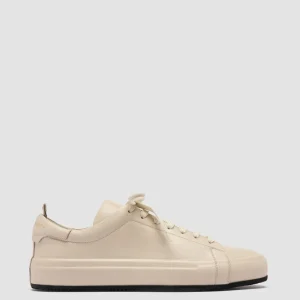 Women Officine Creative EASY 101 - Ivory Leather Low Top Sneakers