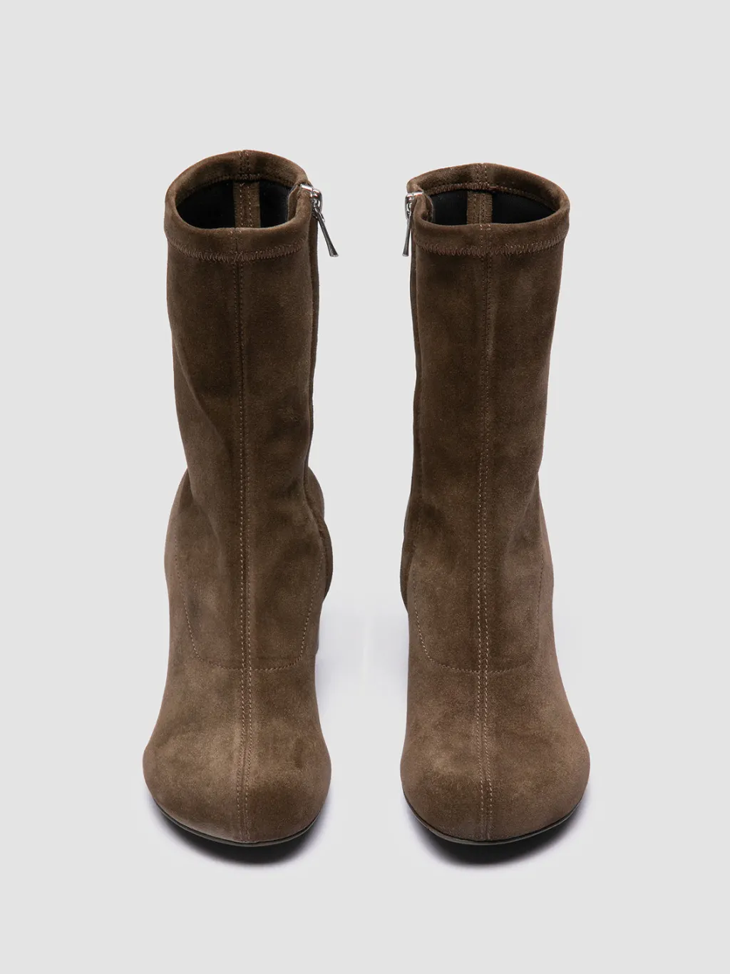Women Officine Creative ELINOR 005 - Taupe Suede Zipped Boots
