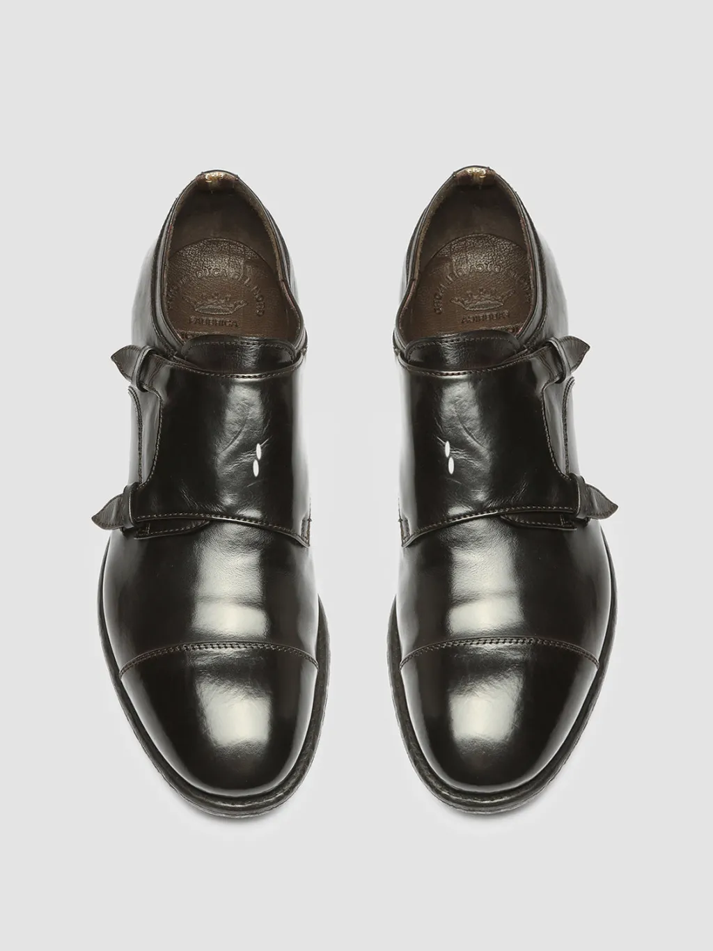 Officine Creative EMORY 017 - Brown Leather Derby Shoes