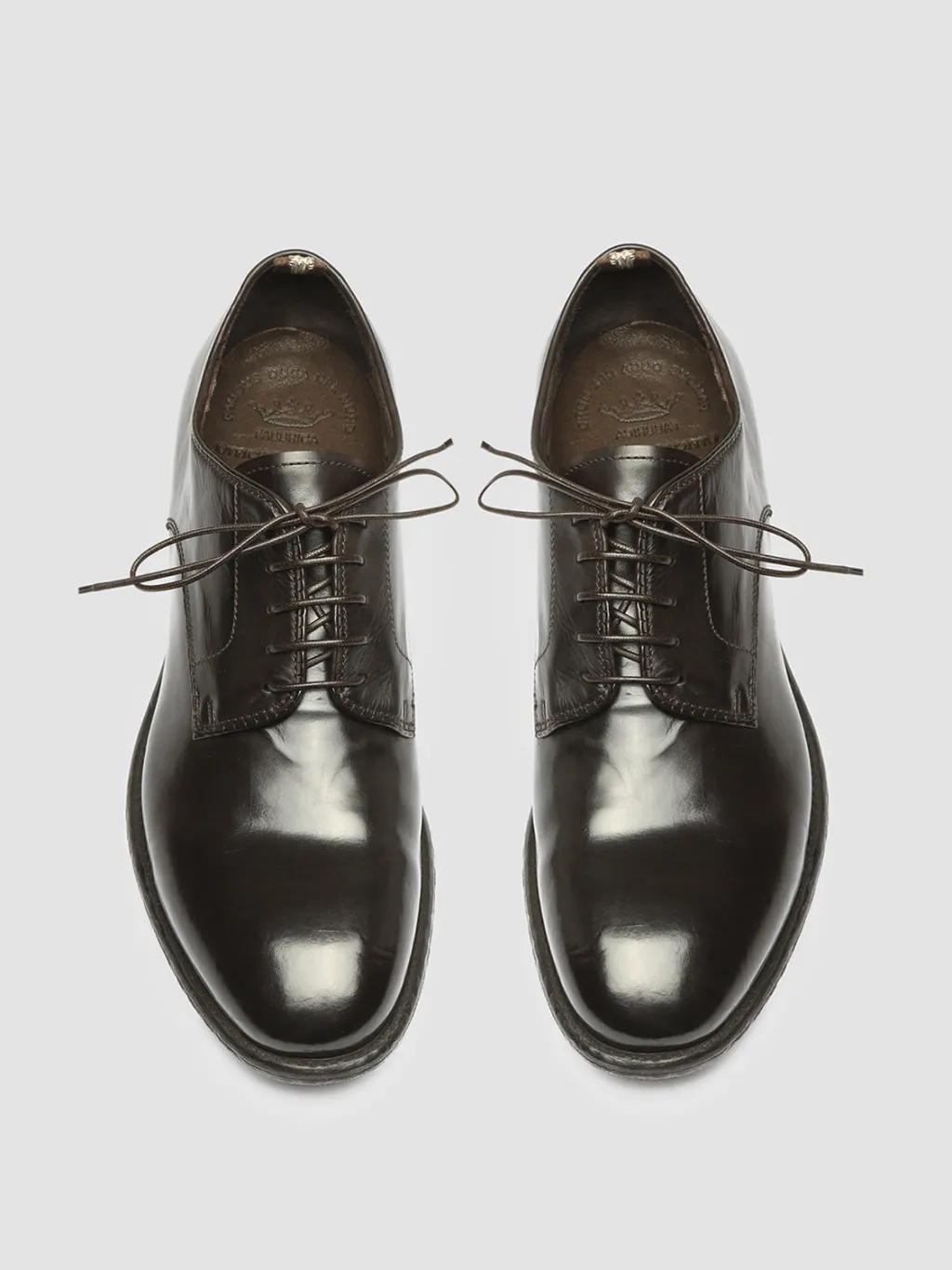 Officine Creative EMORY 022 - Brown Leather Derby Shoes