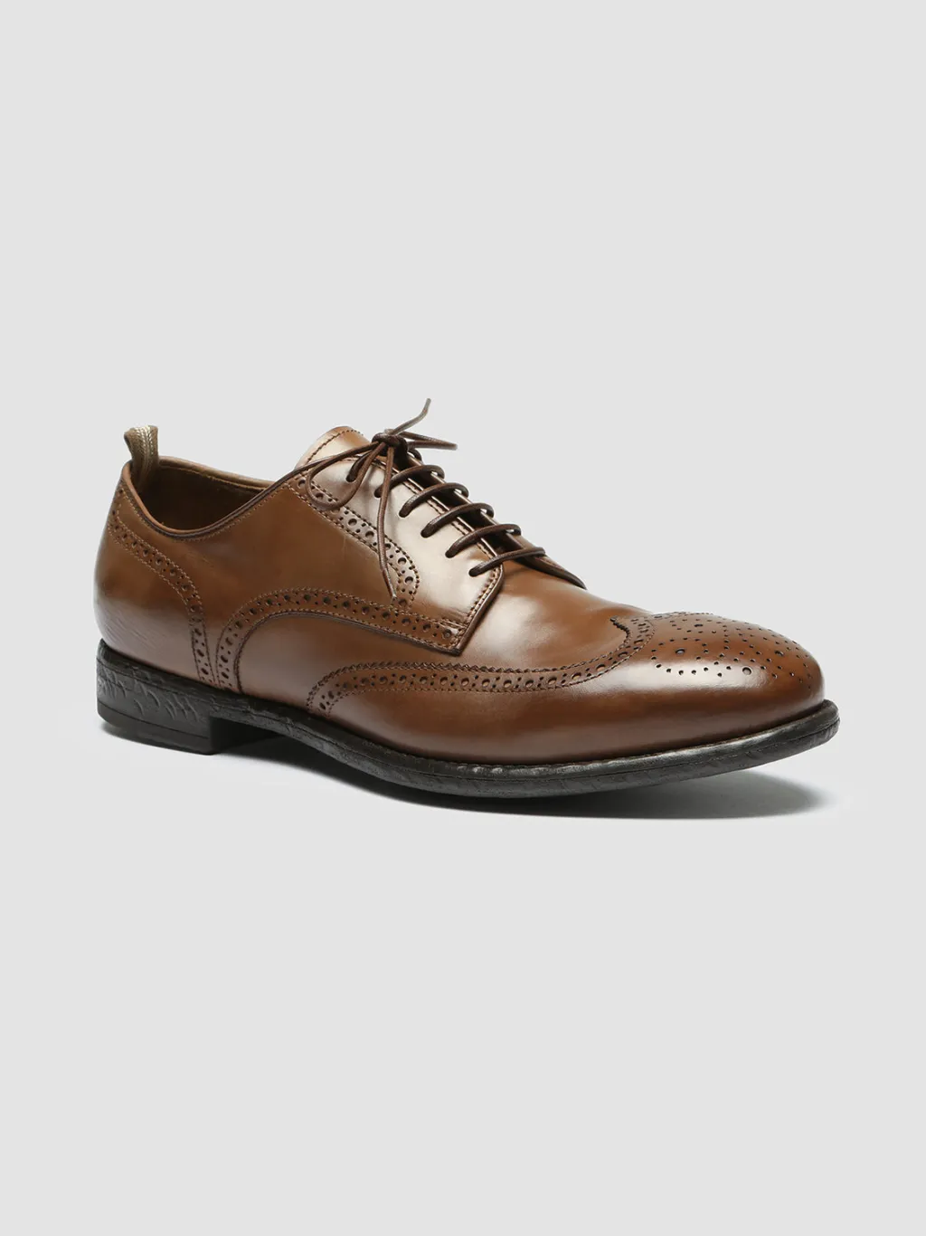 Officine Creative EMORY 015 - Brown Leather Derby Shoes