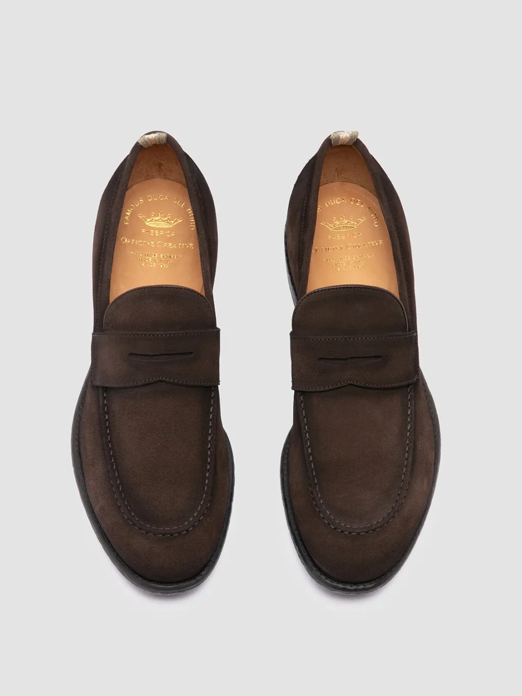 Officine Creative EMORY 024 - Brown Suede Loafers