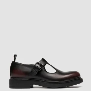Women Officine Creative ENGINEER 103 - Black Leather T-Bar Shoes