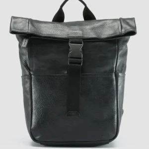 Women Officine Creative EQUIPAGE 001 - Black Leather Backpack