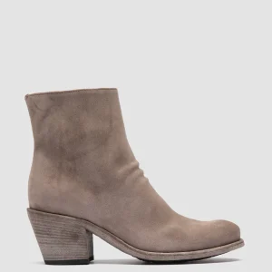 Women Officine Creative GODEAU 001 - Taupe Suede Zipped Boots