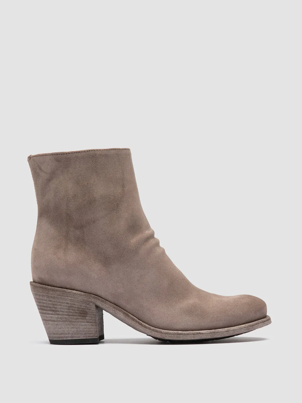 Women Officine Creative GODEAU 001 - Taupe Suede Zipped Boots